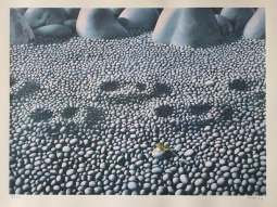 Grasshopper on Stones by Michael Smither